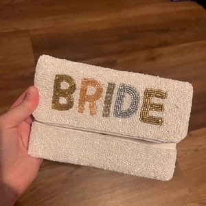 Beaded bride purse